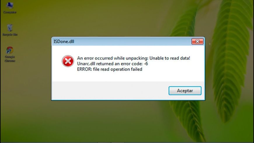Устранение всех ошибок unarc.dll