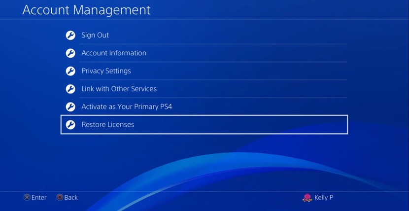 Лицензии на восстановление меню PlayStation